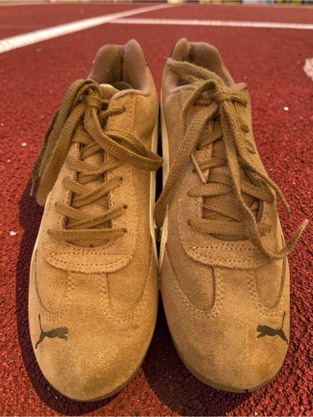 Puma Women Speed Cat OG in Haute Coffee and  Frosted Ivory Sneaker Size 5